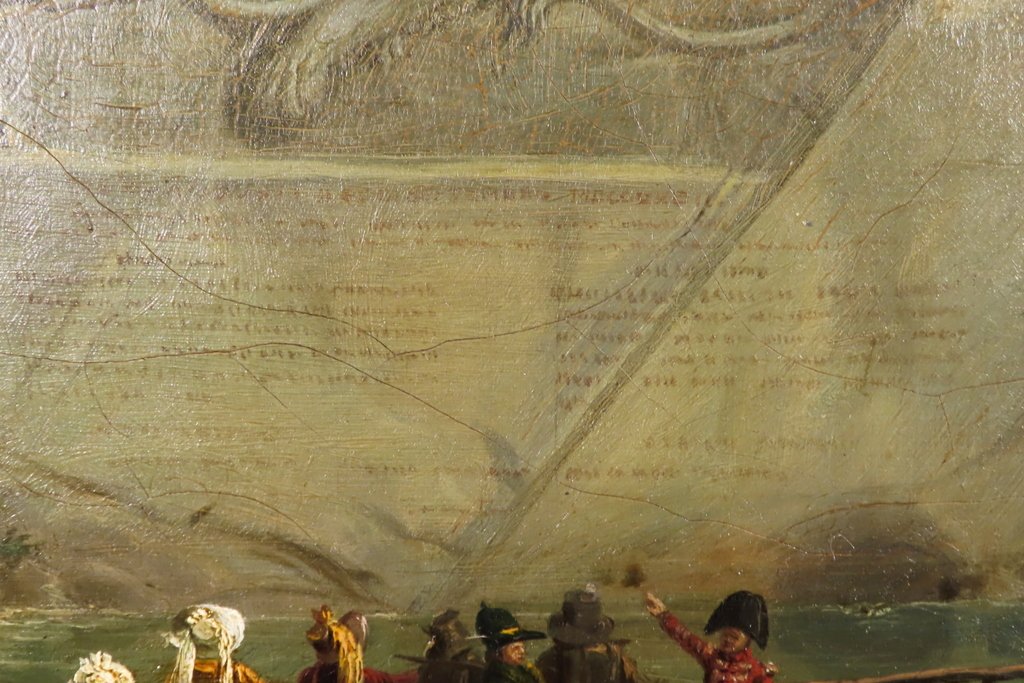 TABLEAU MONUMENT LION DE LUCERNE SUISSE Epoque Première partie du XIX ème -photo-1