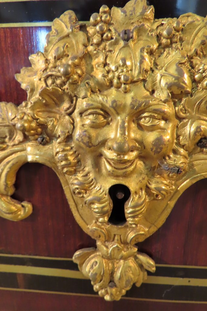 COMMODE REGENCE EN ARBALETE ET BRONZE DORE Epoque début XVIII ème-photo-2