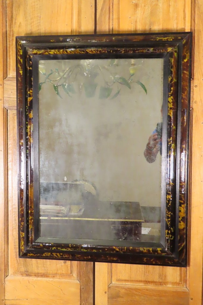 Mirror With Tortoiseshell Moldings Early 18th Century-photo-2