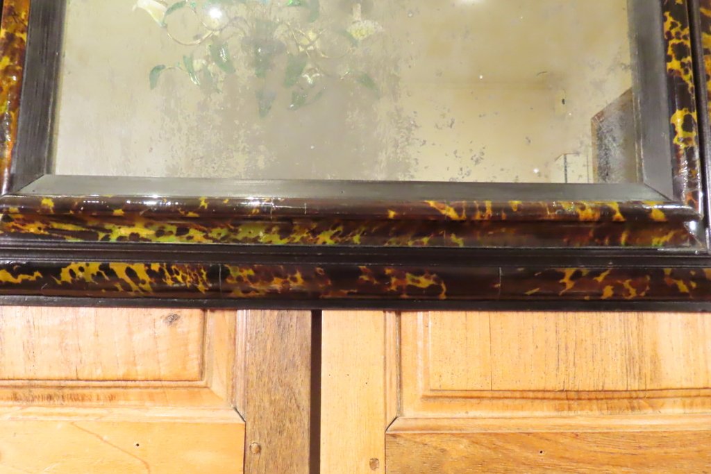 Mirror With Tortoiseshell Moldings Early 18th Century-photo-3