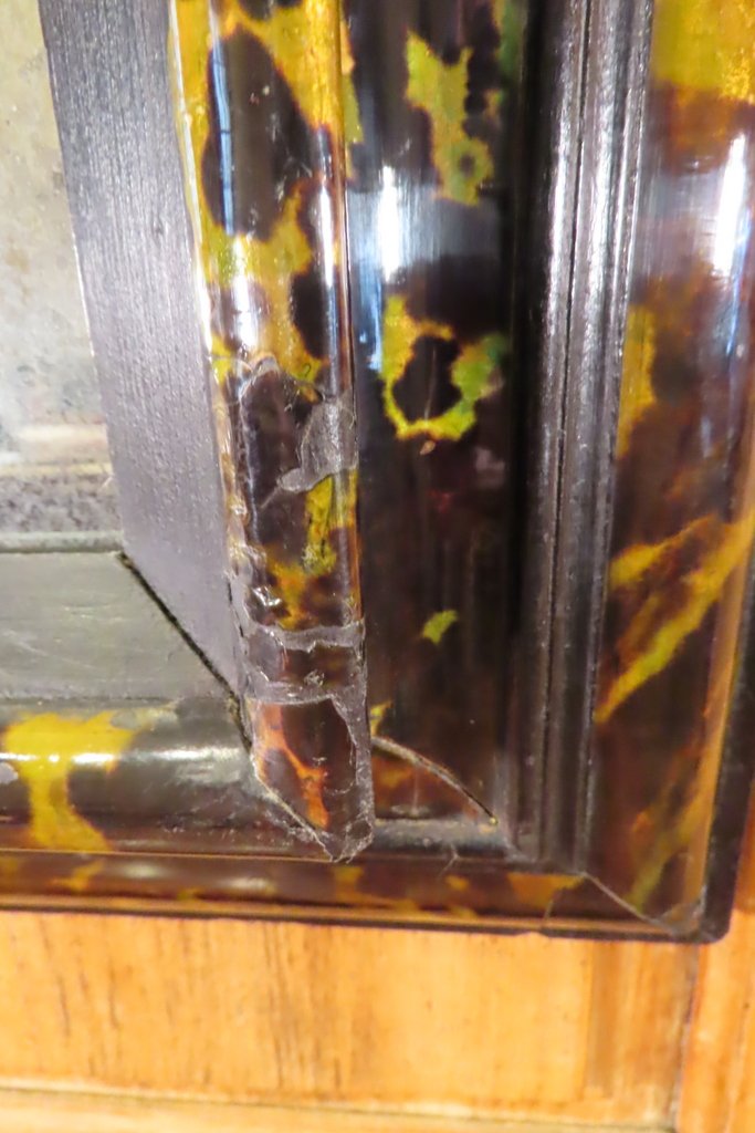 Mirror With Tortoiseshell Moldings Early 18th Century-photo-6