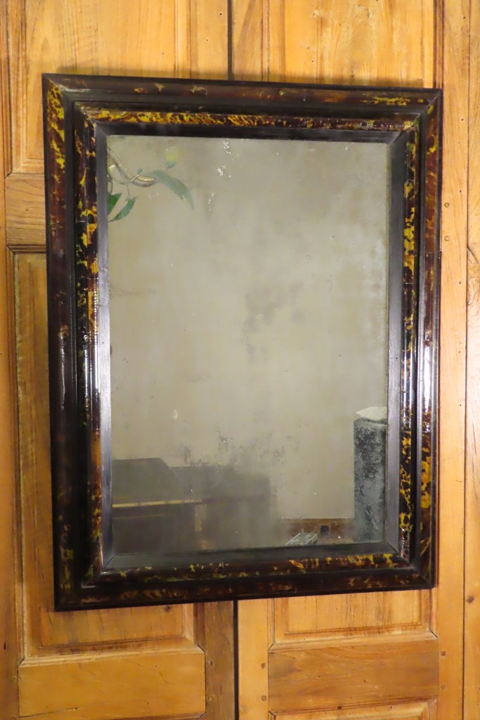 Mirror With Tortoiseshell Moldings Early 18th Century