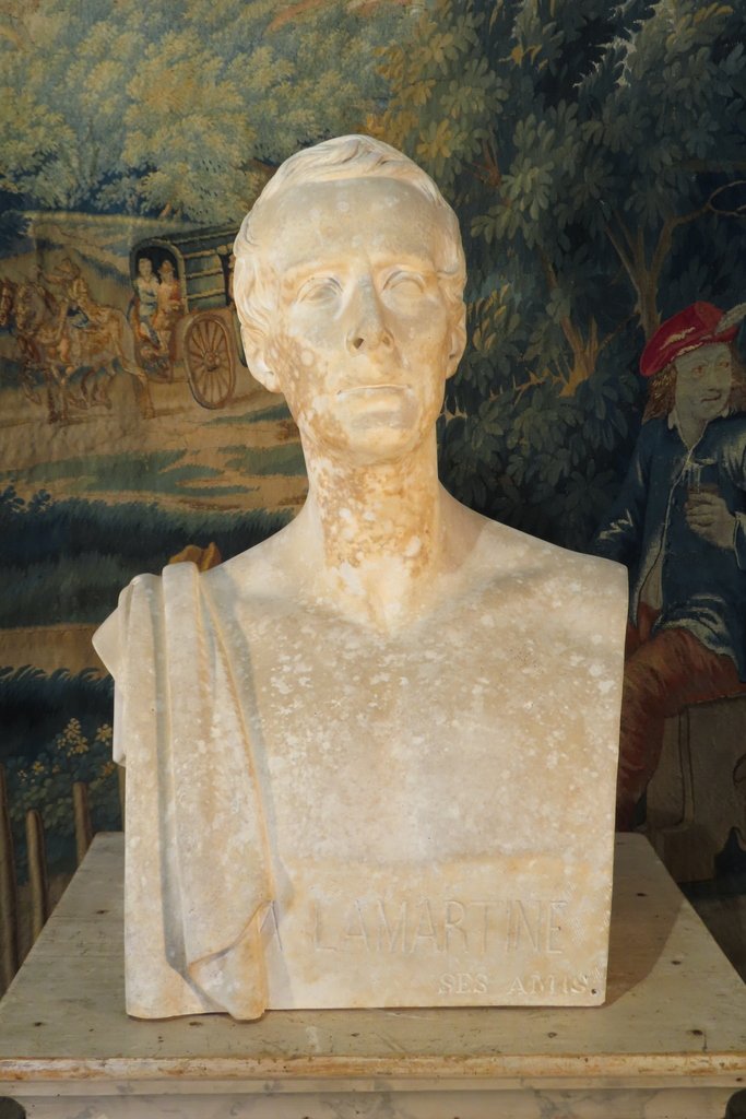 Plaster Bust Of Lamartine 19th Century-photo-3