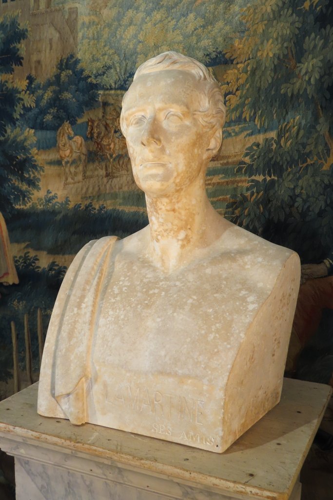 Plaster Bust Of Lamartine 19th Century-photo-4