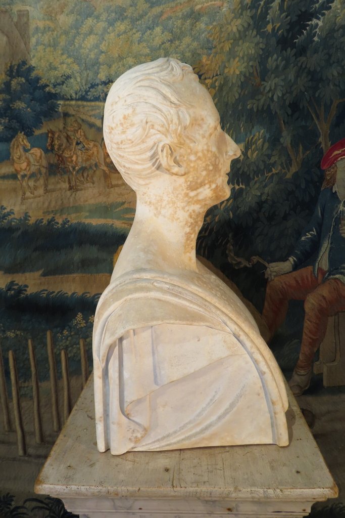 Plaster Bust Of Lamartine 19th Century-photo-4