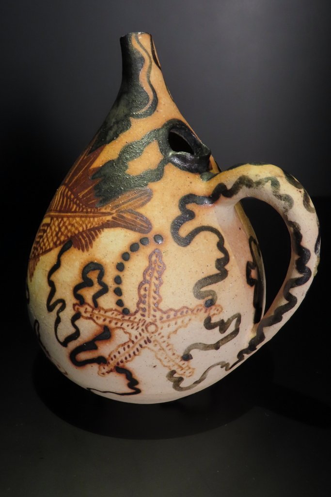 Ciboure Pitcher Praktika Sea Bed Decor Etienne Vilotte 20th Century -photo-5