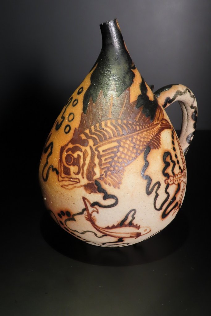 Ciboure Pitcher Praktika Sea Bed Decor Etienne Vilotte 20th Century -photo-8