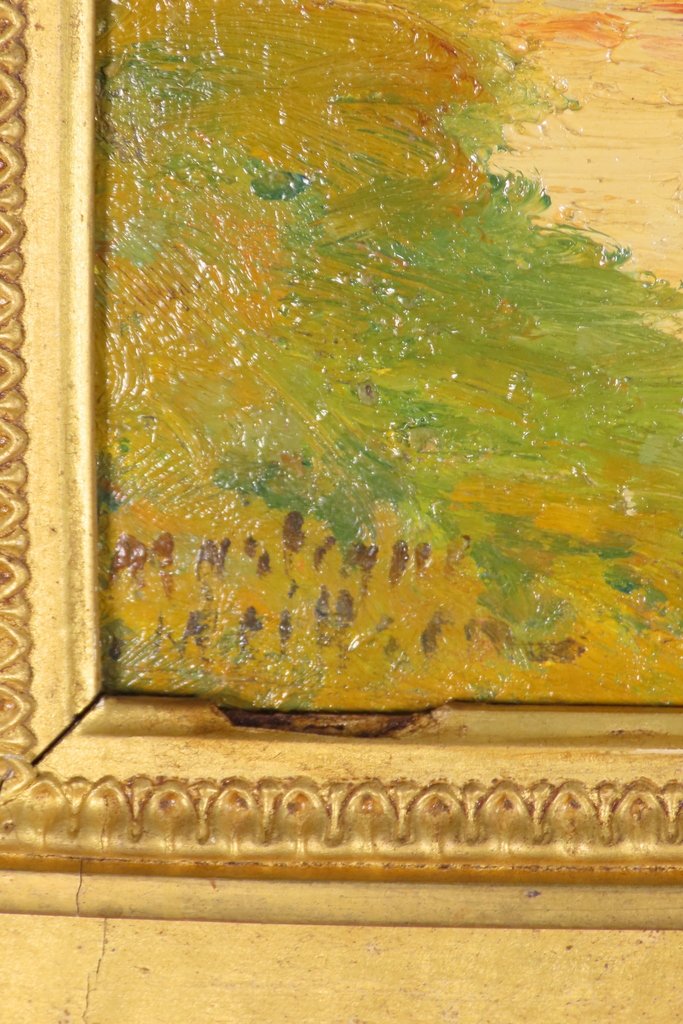 MARTIGUES HUILE SUR PANNEAU Marius Meiffren - Epoque début XX ème -photo-6