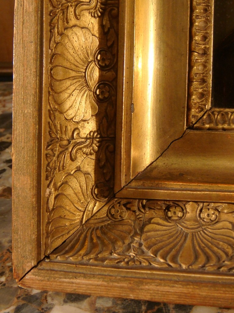 Fixé sous verre représentant le portrait d'un jeune garçon - Epoque Empire -photo-8