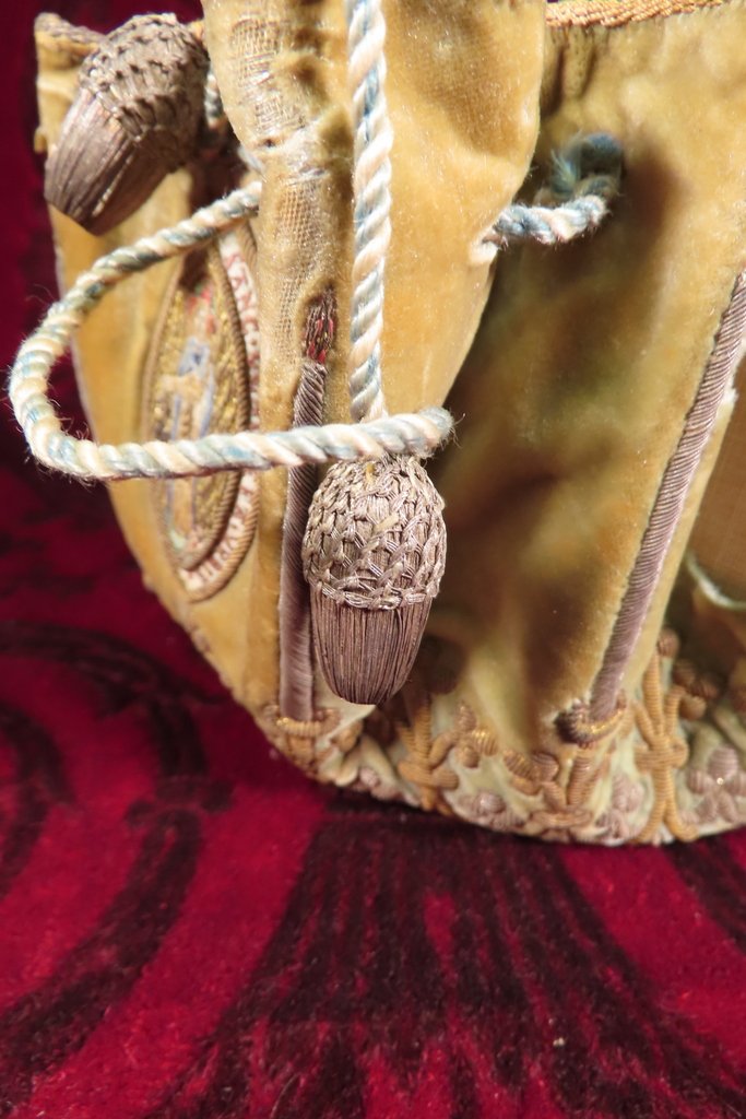 Chaplain Purse Brotherhood Of The Ladies Of Saint Genevieve 18th Century-photo-1