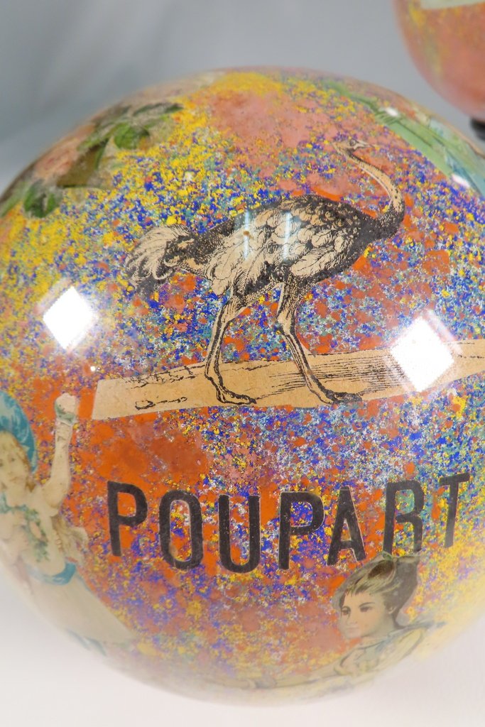 PAIRE DE BOULES A PERRUQUE Epoque fin XIX ème Siècle-photo-3