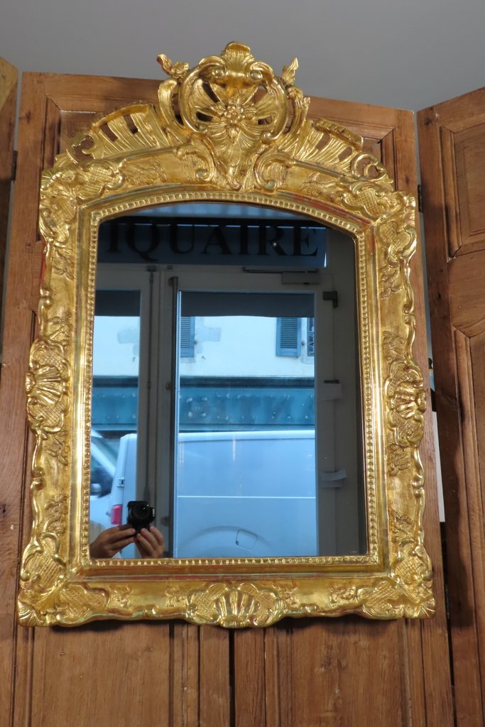 Giltwood Mirror With Shell Motifs, Regency Period -photo-4