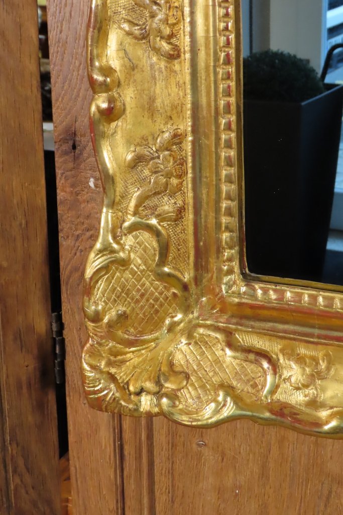 Giltwood Mirror With Shell Motifs, Regency Period -photo-1