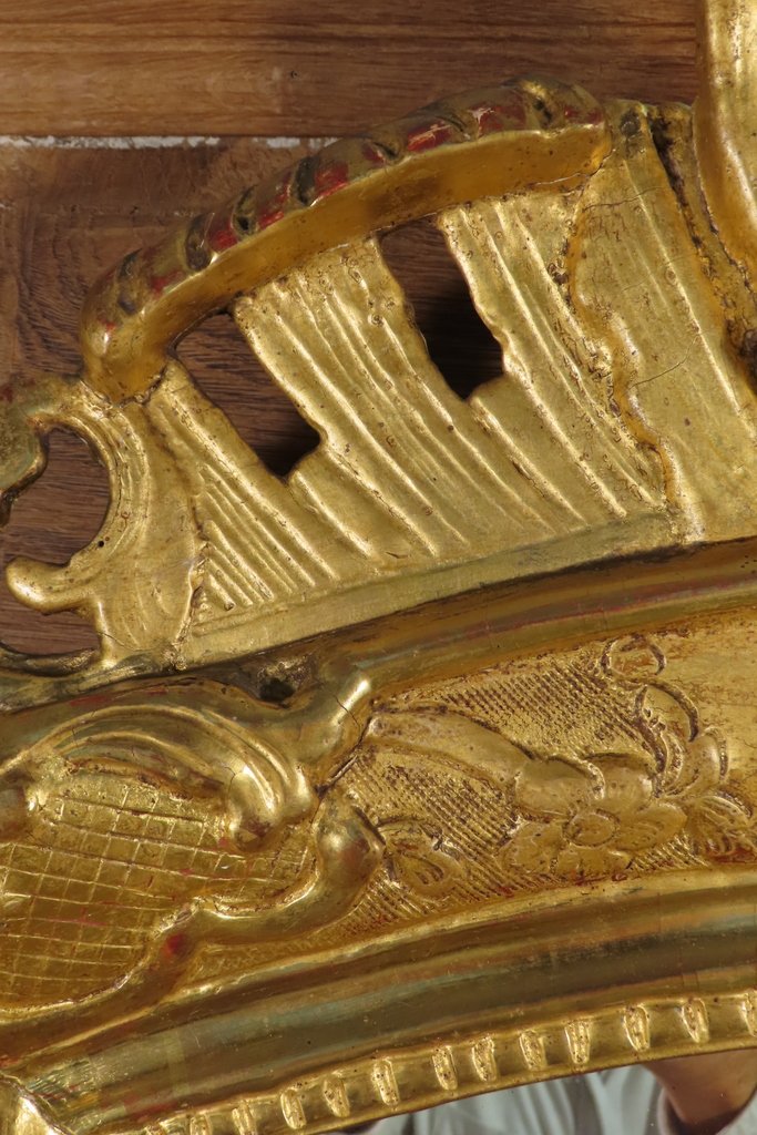 Giltwood Mirror With Shell Motifs, Regency Period -photo-6