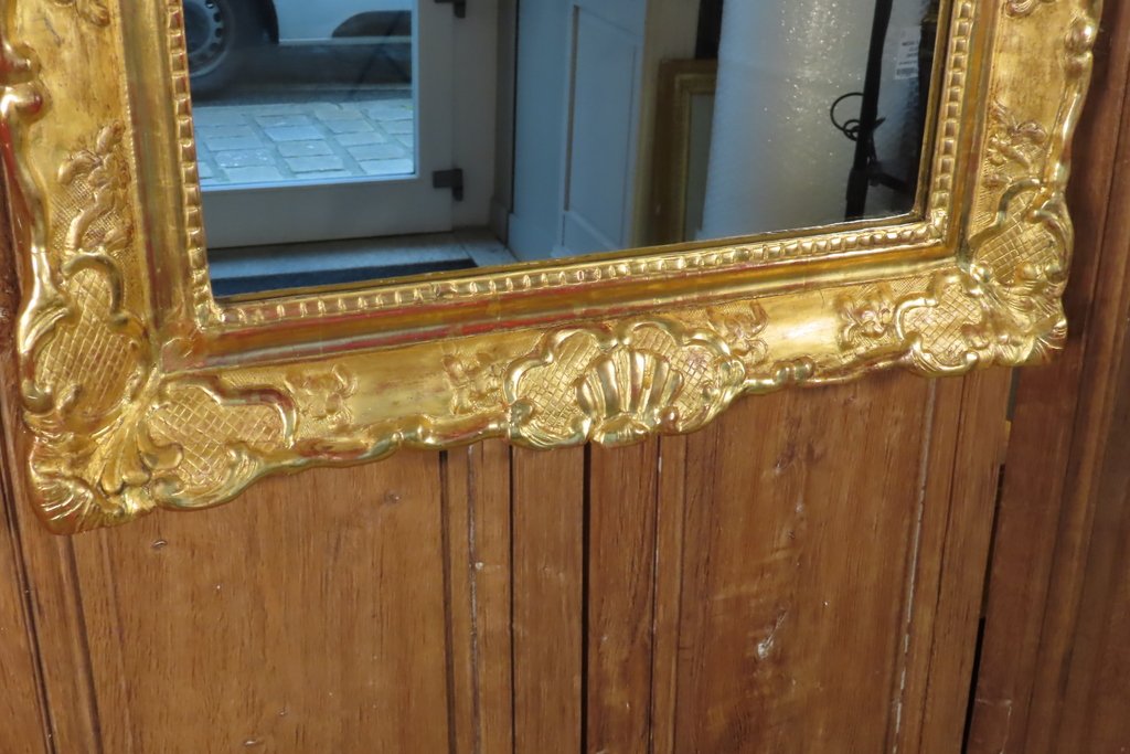 Giltwood Mirror With Shell Motifs, Regency Period -photo-7