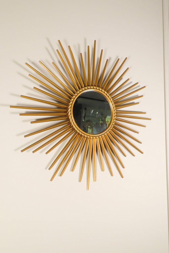Chaty Vallauris Radiant Sun Mirror Circa 1950 -photo-2