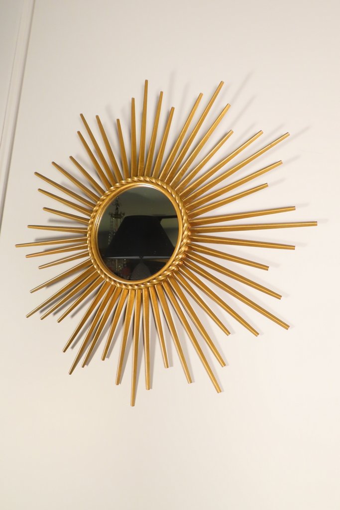 Chaty Vallauris Radiant Sun Mirror Circa 1950 -photo-3