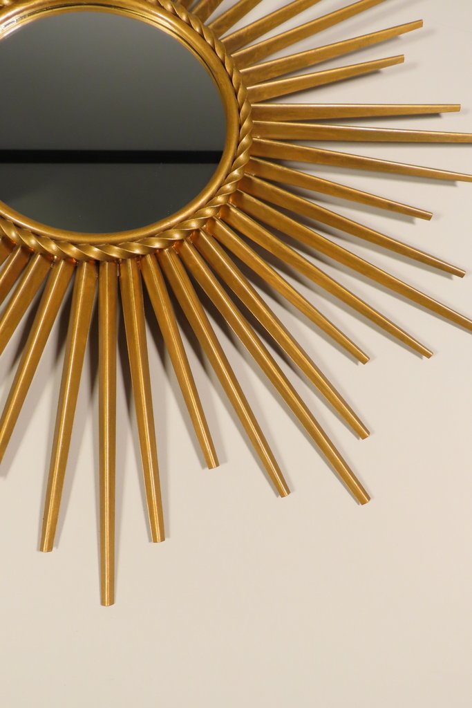 Chaty Vallauris Radiant Sun Mirror Circa 1950 -photo-4