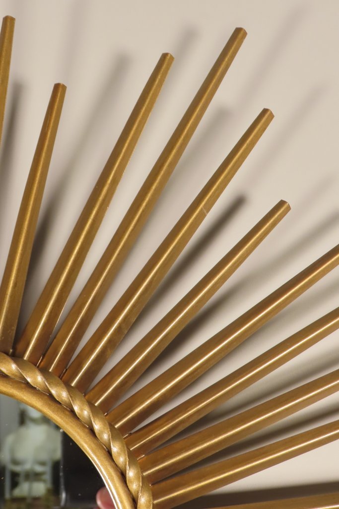 Chaty Vallauris Radiant Sun Mirror Circa 1950 -photo-2