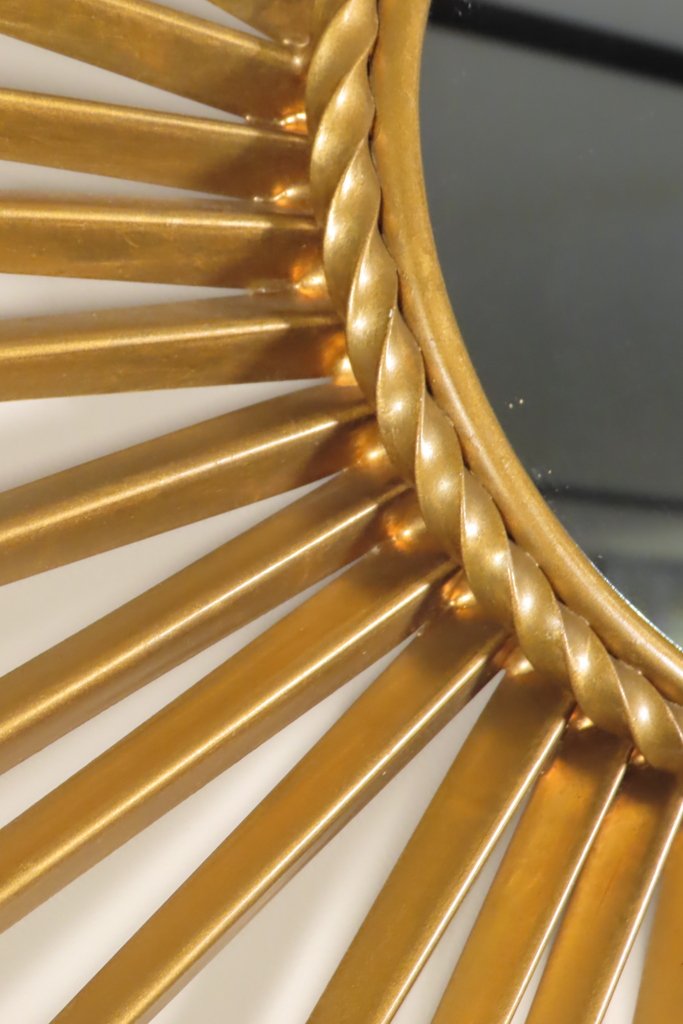 Chaty Vallauris Radiant Sun Mirror Circa 1950 -photo-3