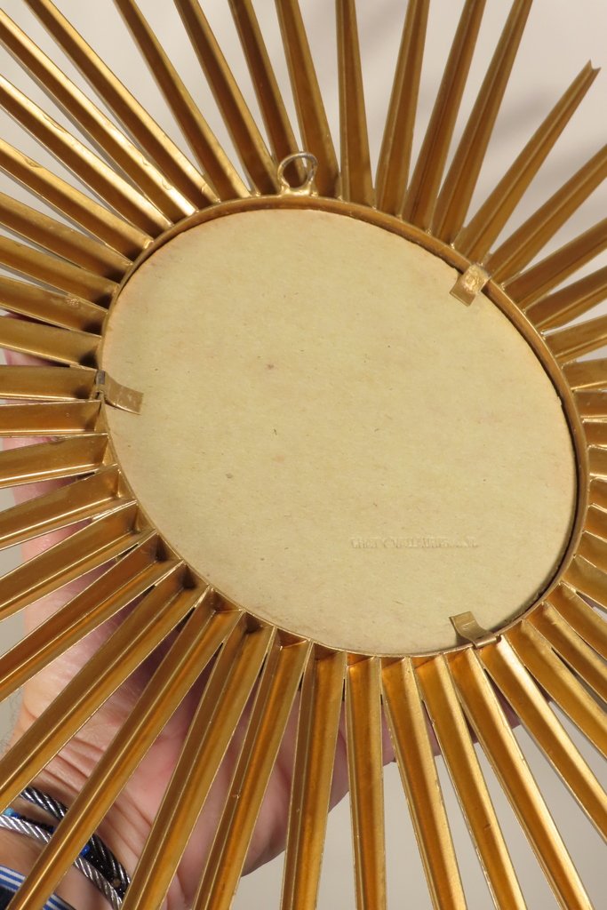 Chaty Vallauris Radiant Sun Mirror Circa 1950 -photo-4
