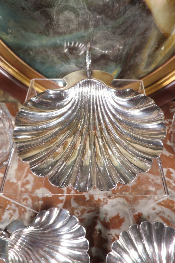 Odiot Paris Solid Silver Shells Late 19th Century -photo-3