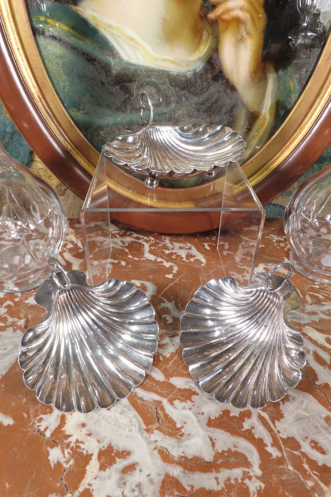Odiot Paris Solid Silver Shells Late 19th Century -photo-5