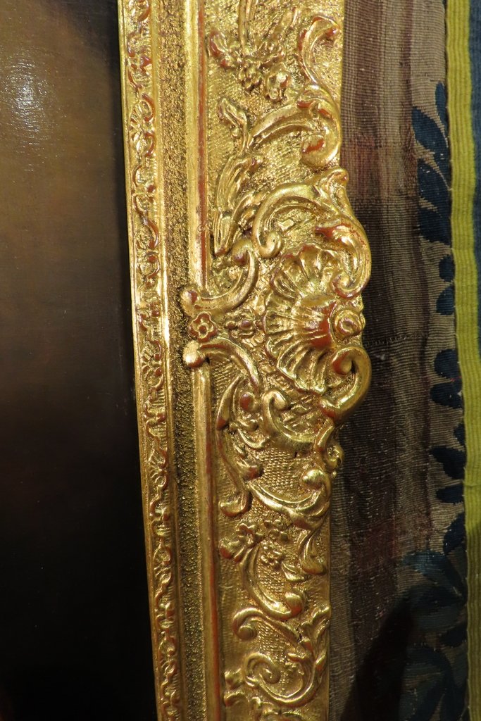 Painting The Card Game Oil On Panel 19th Century -photo-7