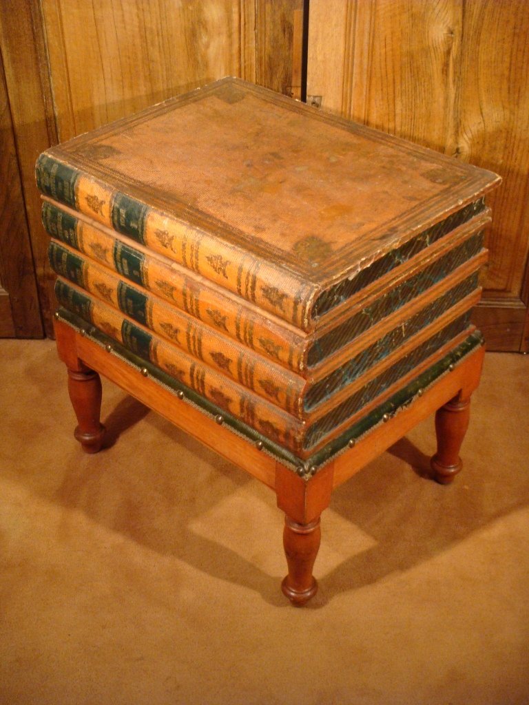 CURIEUX PETIT MEUBLE D’AISANCES DE SALON Epoque XIX ème-photo-4