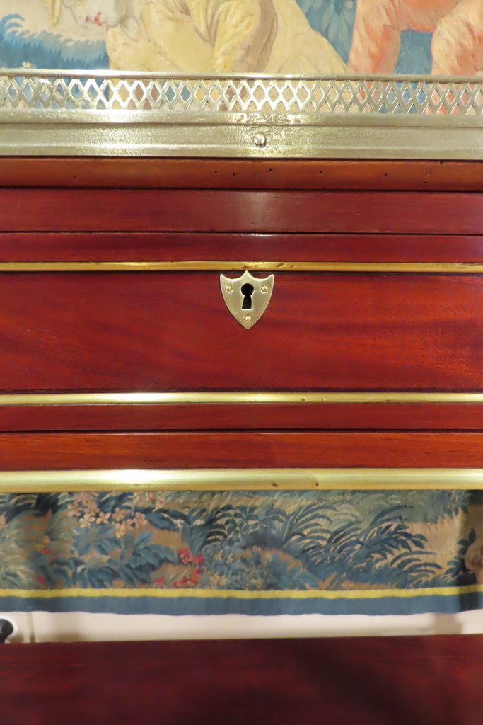 CONSOLE RECTANGULAIRE EN ACAJOU Epoque Directoire -photo-4