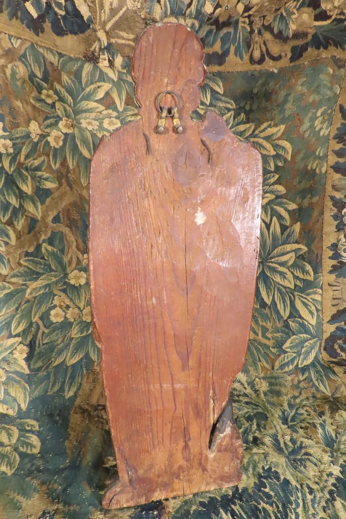 SCULPTURE EN BOIS POLYCHROME SAINT JEAN L’EVANGELISTE Epoque XVIII ème -photo-6