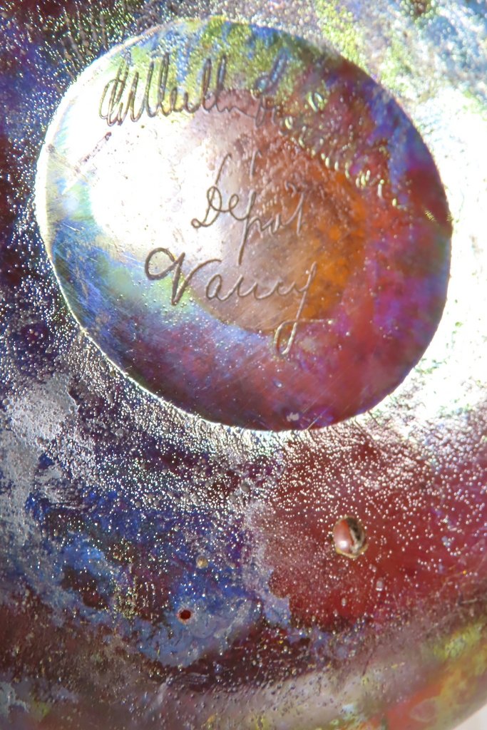 VASE EN VERRE MULTICOUCHE MULLER CROISMARE NANCY Epoque vers 1900 -photo-7