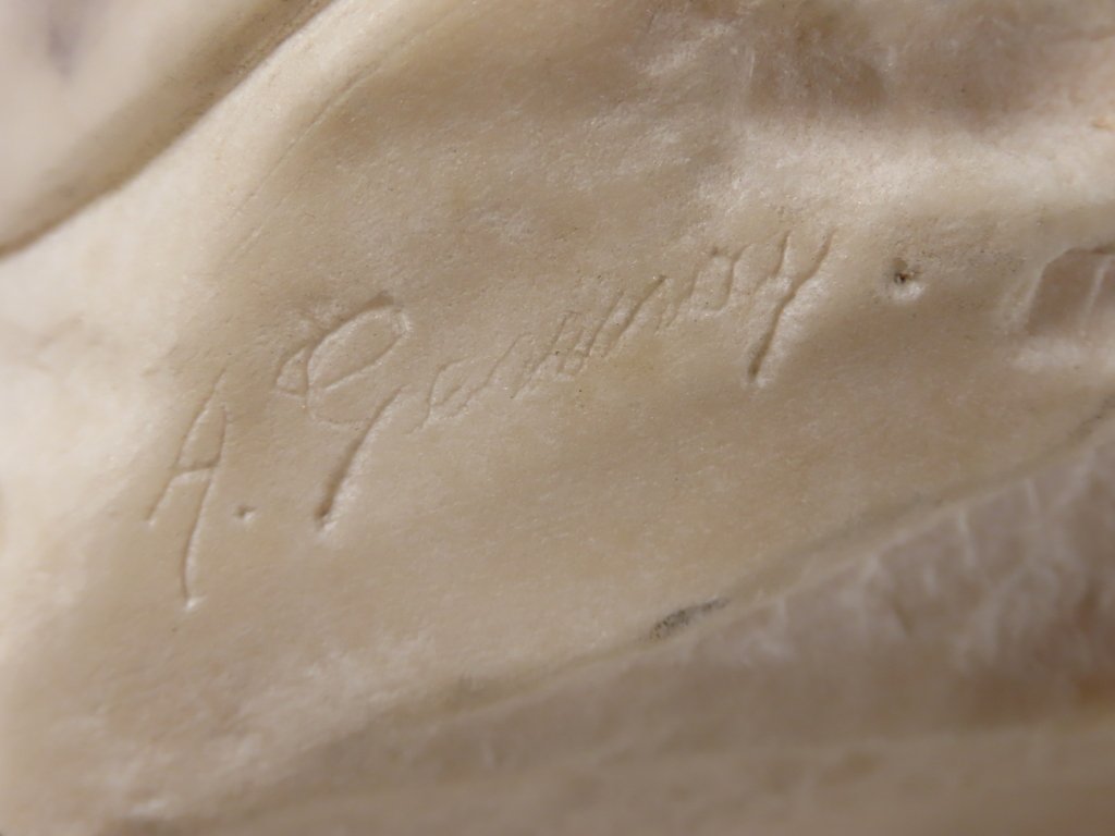 SCULPTURE FEMME DESHABILLEE EN ALBATRE Epoque vers 1900 -photo-8