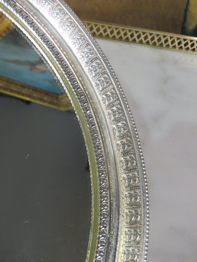 SURTOUT DE TABLE EN BRONZE ARGENTE Epoque Restauration -photo-3