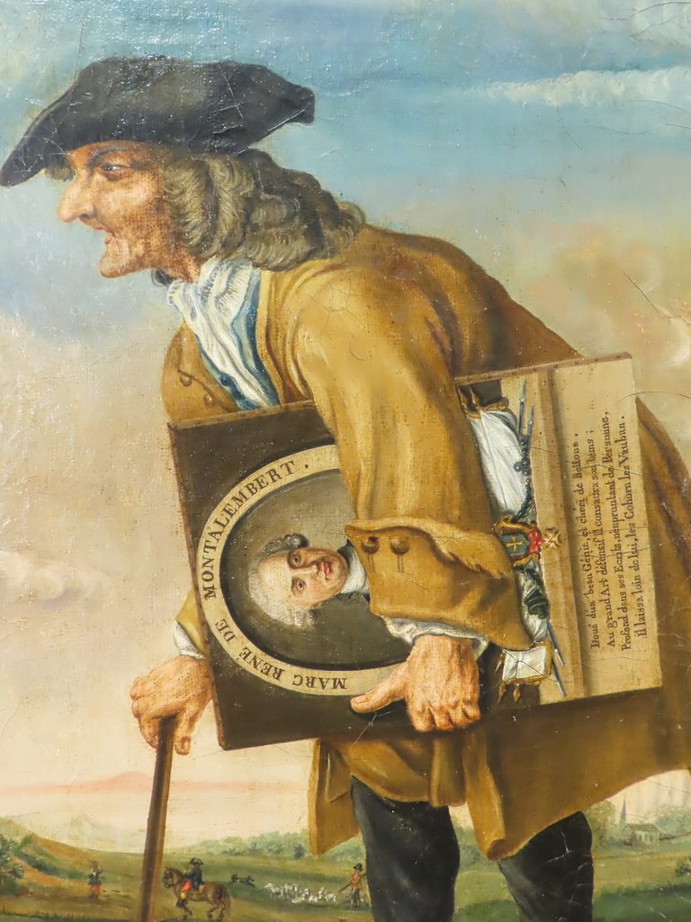 Painting The Dean Of The Master Painters And Portrait Of Montalembert Late 18th Century -photo-2