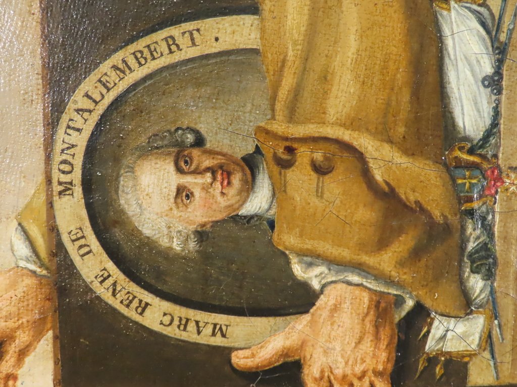 Painting The Dean Of The Master Painters And Portrait Of Montalembert Late 18th Century -photo-3