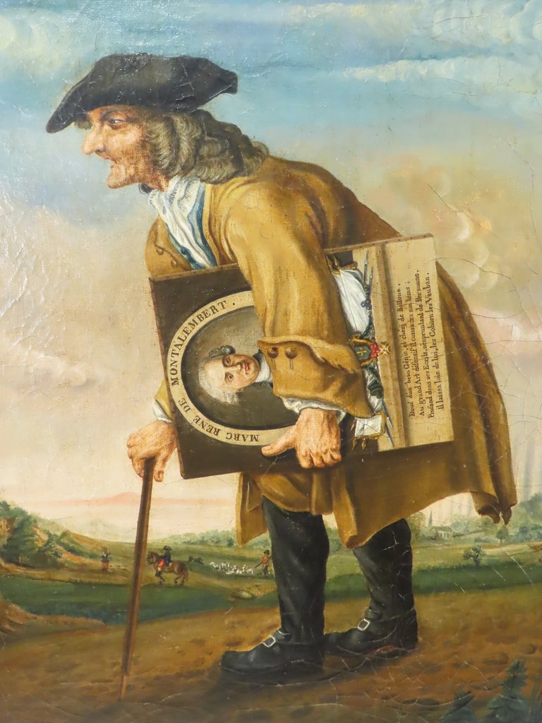 Painting The Dean Of The Master Painters And Portrait Of Montalembert Late 18th Century -photo-1