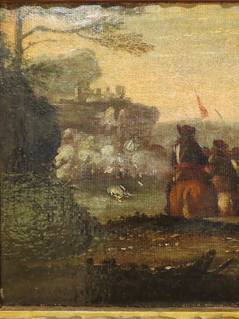 TABLEAU SCENE DE BATAILLE Epoque XVIII ème Siècle -photo-3