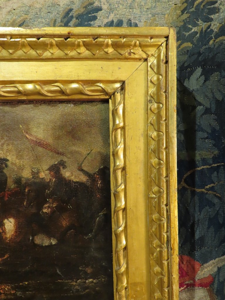 TABLEAU SCENE DE BATAILLE Epoque XVIII ème Siècle -photo-6