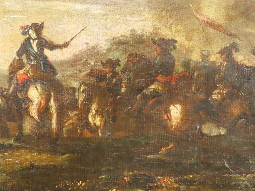 TABLEAU SCENE DE BATAILLE Epoque XVIII ème Siècle -photo-8