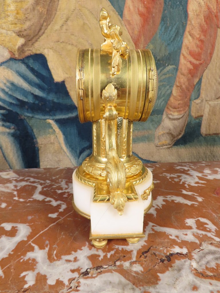 PETITE PENDULE PENDULETTE MINIATURE DE STYLE LOUIS XVI Epoque Second Empire -photo-1