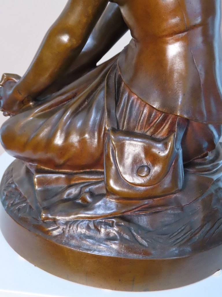 SCULPTURE EN BRONZE REPRESENTANT JEANNE D’ARC Chapu Barbedienne et Colas -photo-4