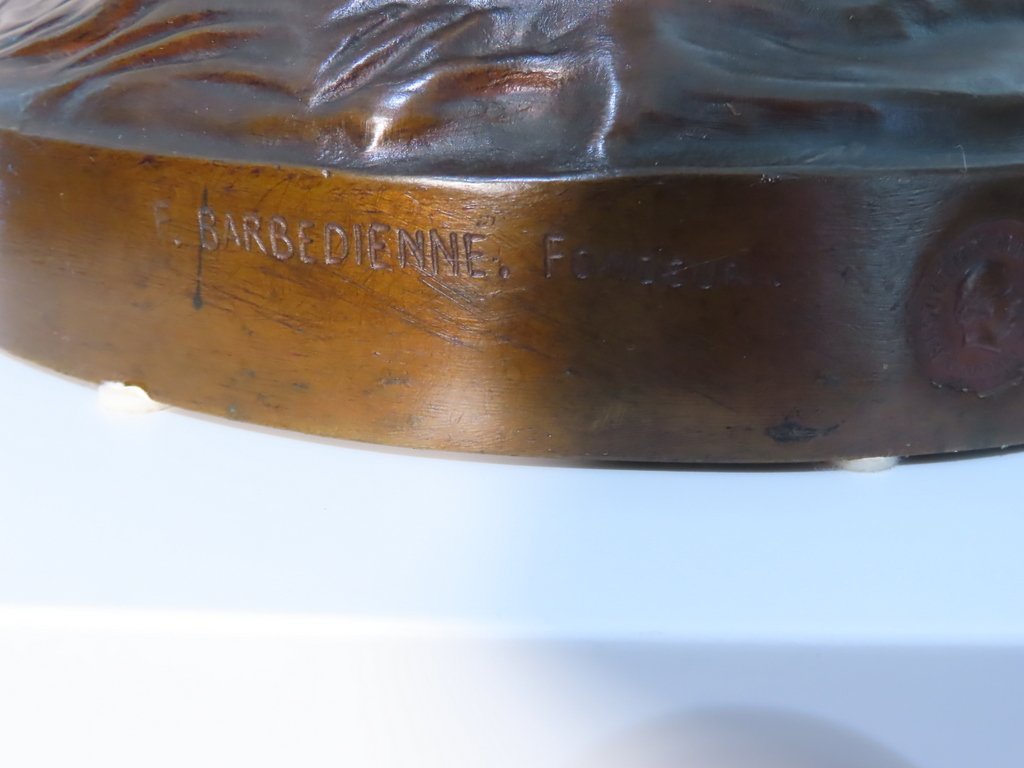 SCULPTURE EN BRONZE REPRESENTANT JEANNE D’ARC Chapu Barbedienne et Colas -photo-5