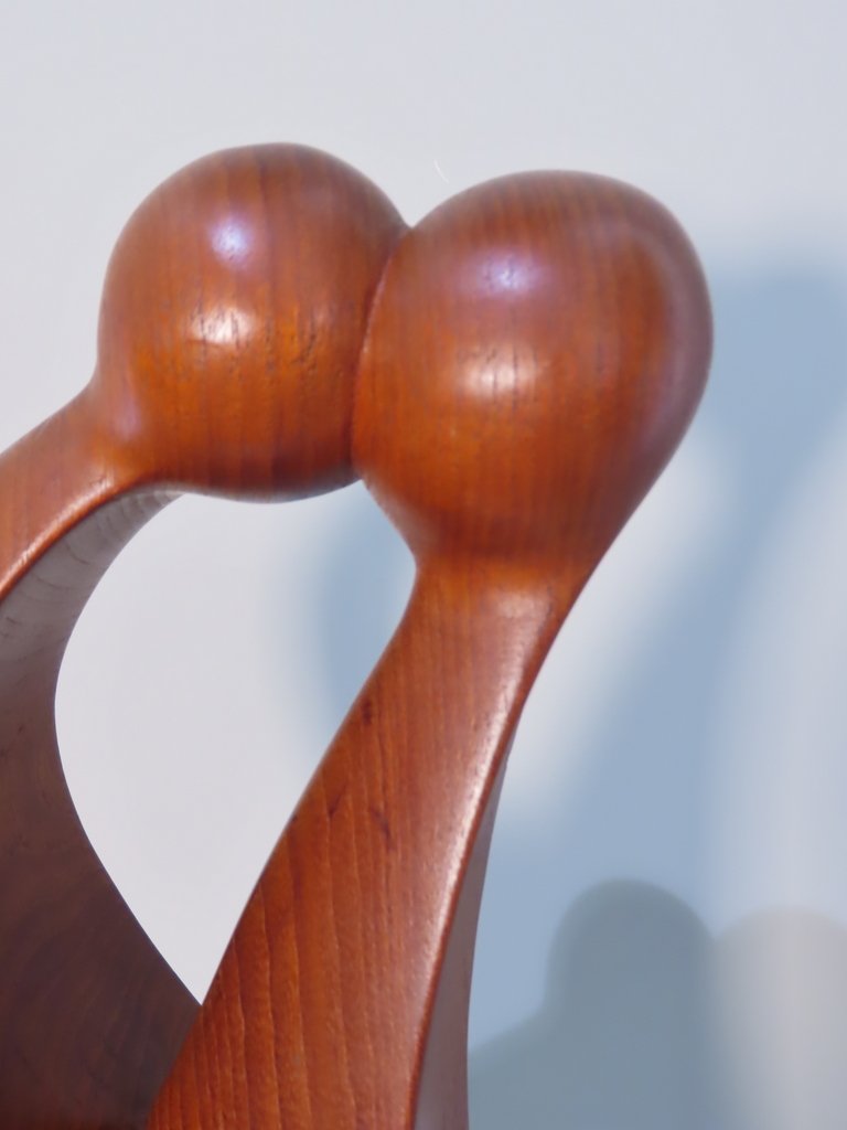 Wooden Sculpture *the Kiss* By Simon Randers, Denmark -photo-4