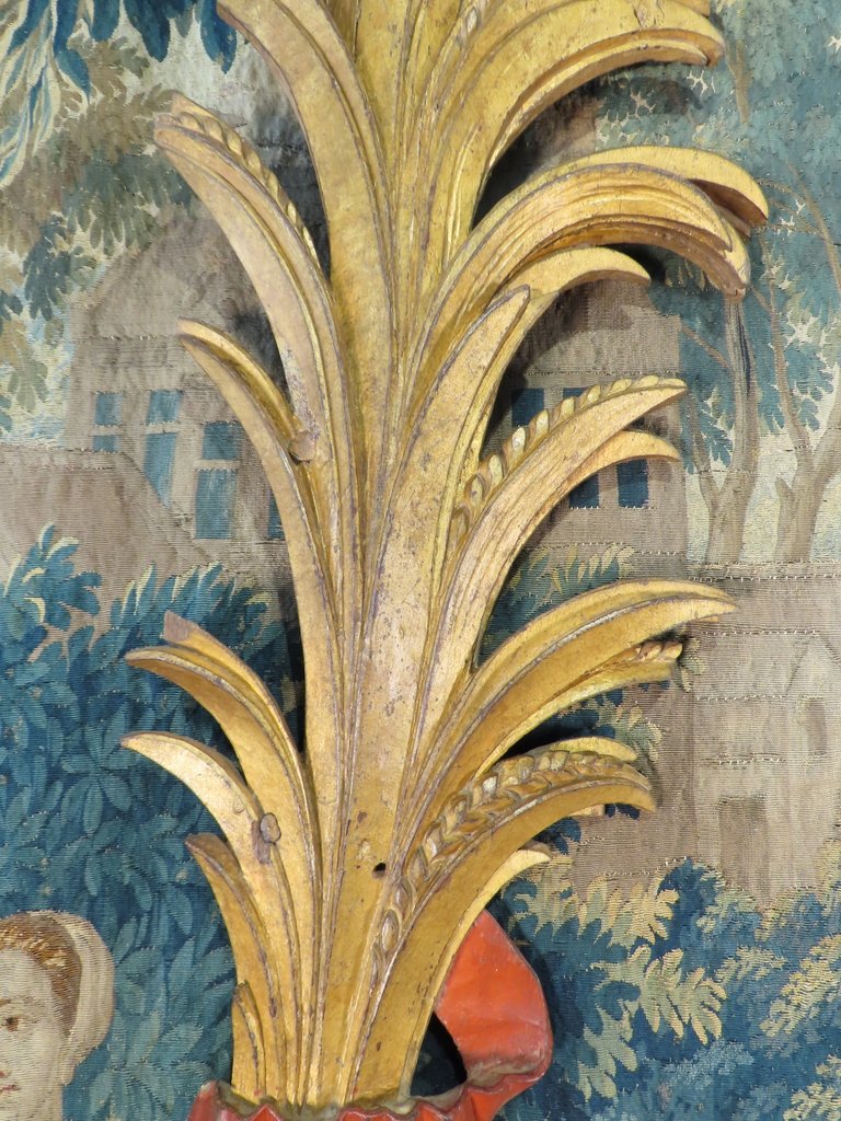 GERBES DE BLE EN BOIS SCULPTE DORE ET LAQUE Epoque XVIII ème Siècle -photo-7