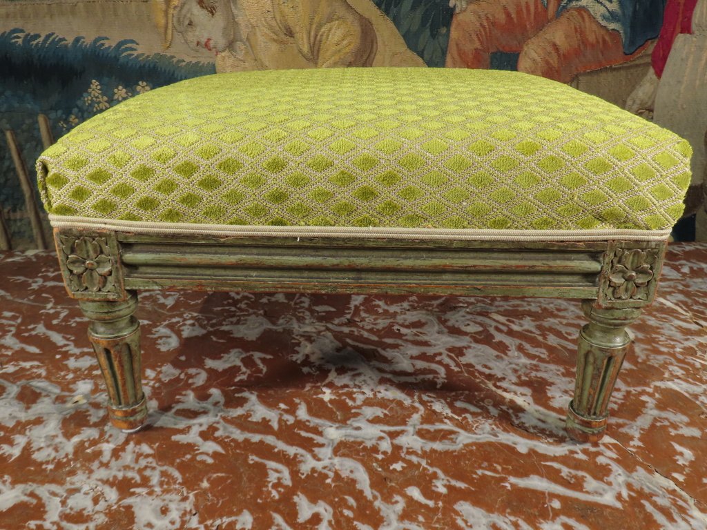 Louis XVI Lacquered Footstool Late 18th–early 19th Century -photo-1