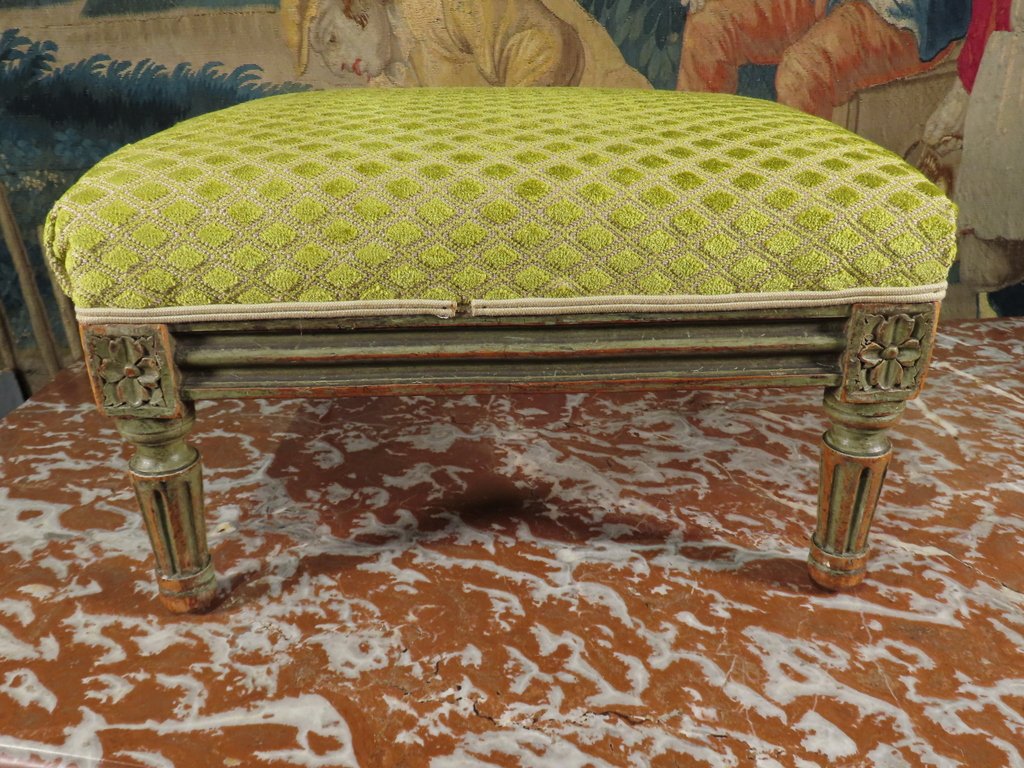 Louis XVI Lacquered Footstool Late 18th–early 19th Century -photo-3