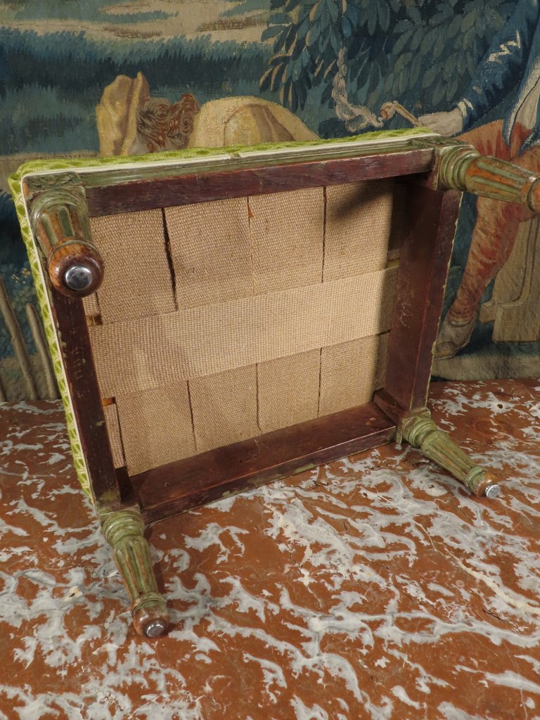 Louis XVI Lacquered Footstool Late 18th–early 19th Century -photo-5