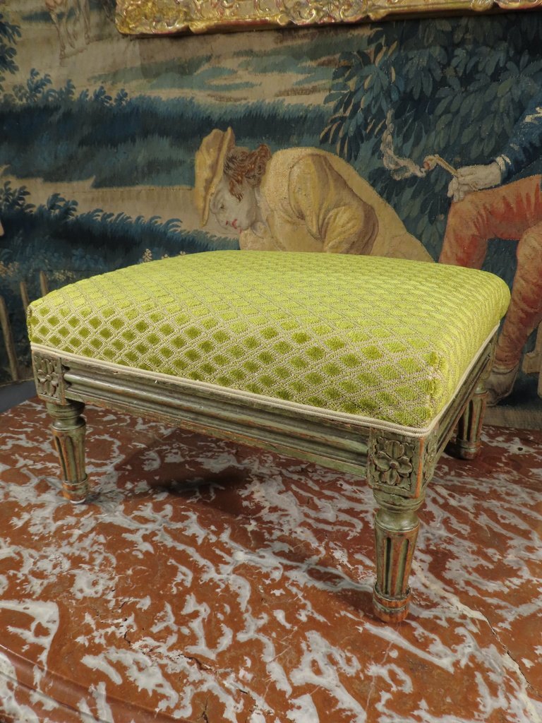 Louis XVI Lacquered Footstool Late 18th–early 19th Century -photo-8