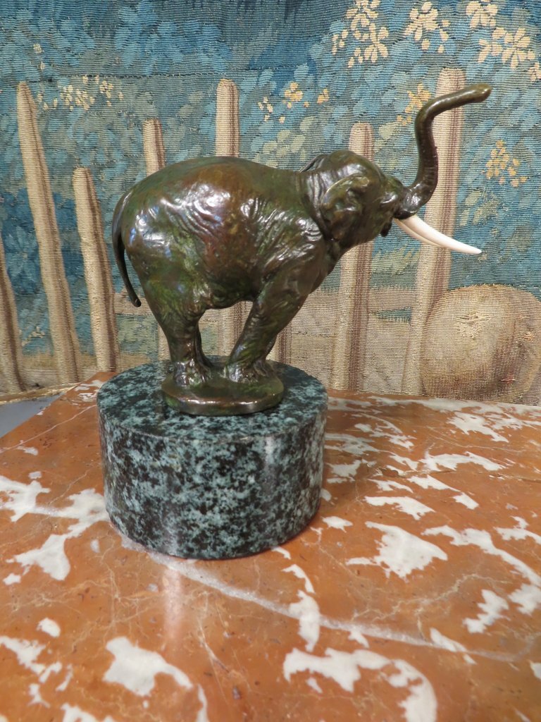 C. Charles Elephant Bronze Sculpture, Circa 1900–1920 -photo-1